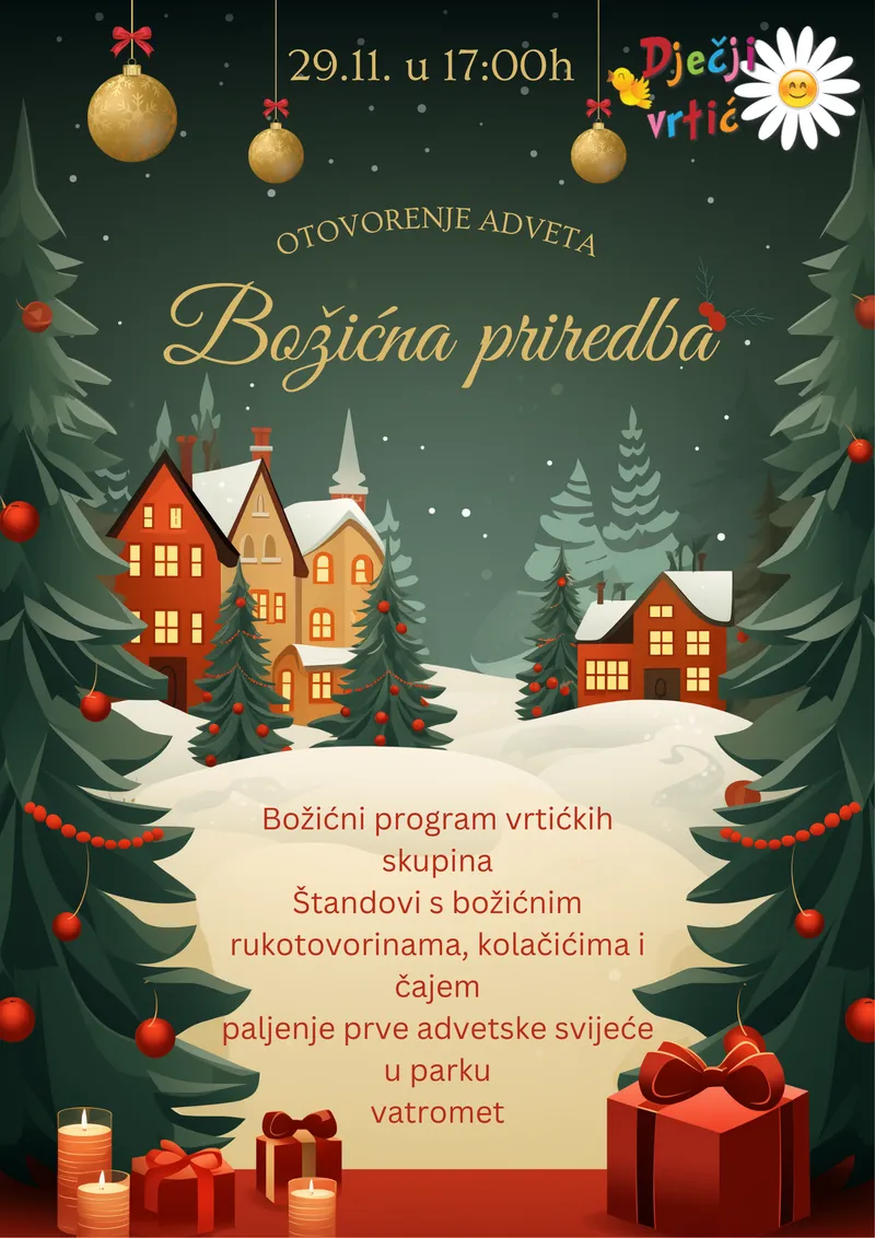 Otvorenje adventa Božićna priredba