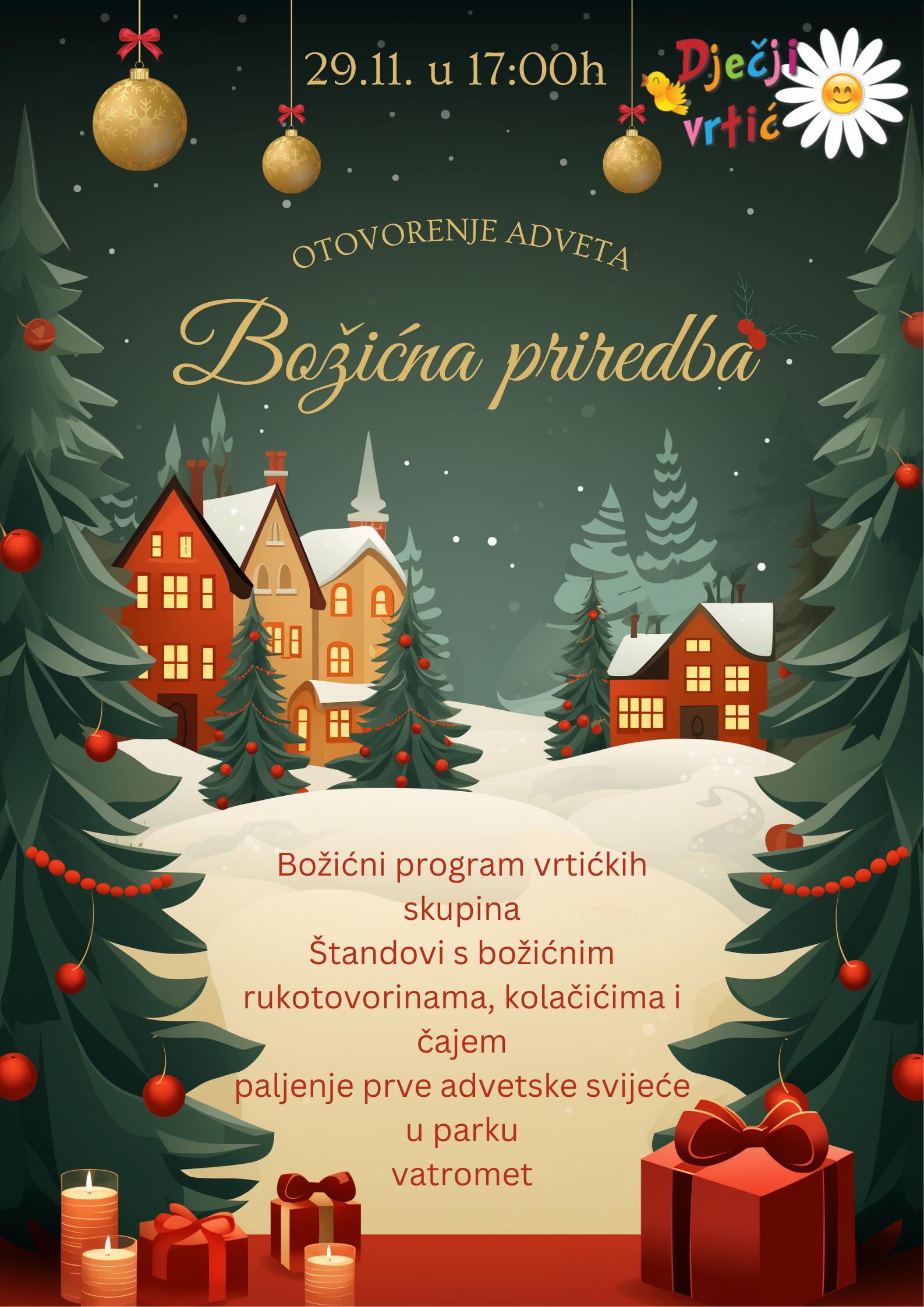 Otvorenje adventa Božićna priredba