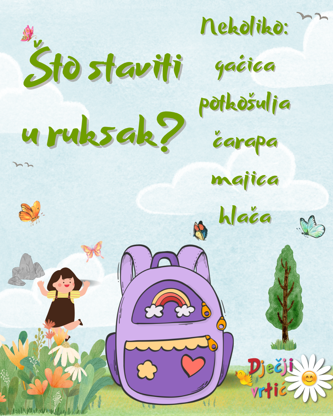Što ruksak treba sadržavati?